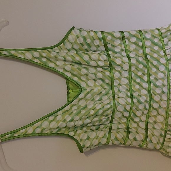 Robbie Bee Vintage Green Polka Dot Dress - Picture 4 of 4